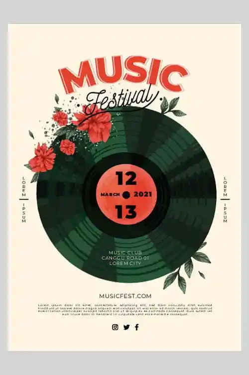 音乐光碟创意国外海报