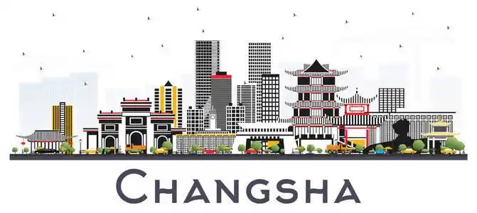 长沙城市景观与地标照片