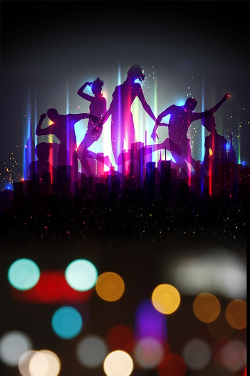 酒吧夜店背景模板设计模板素材