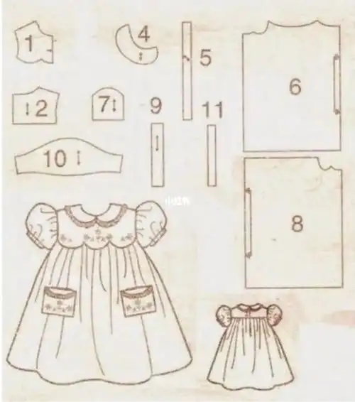 华德福娃娃  #教程  #bjd娃衣  #手作娃衣  #手工  #diy  #纸样