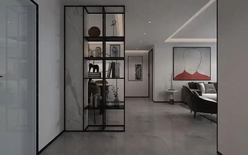 现代黑白灰客厅