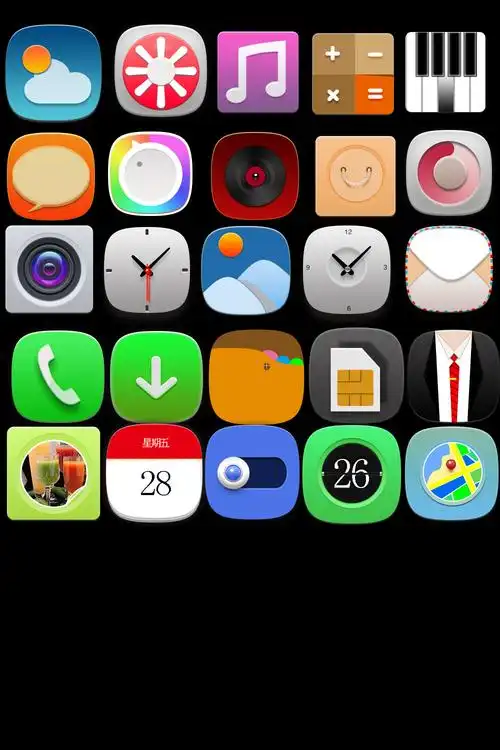 手机界面图标|平面|图案|曹增翠 - 原创作品 - 站酷 (zcool)