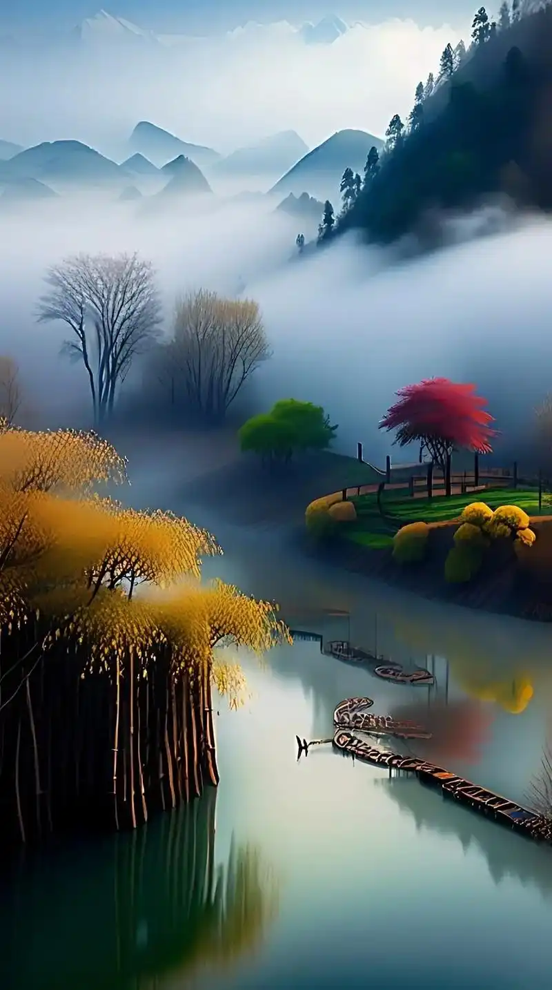 人间仙境美如画