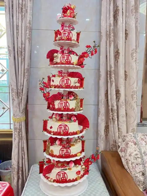 8层祝寿款蛋糕