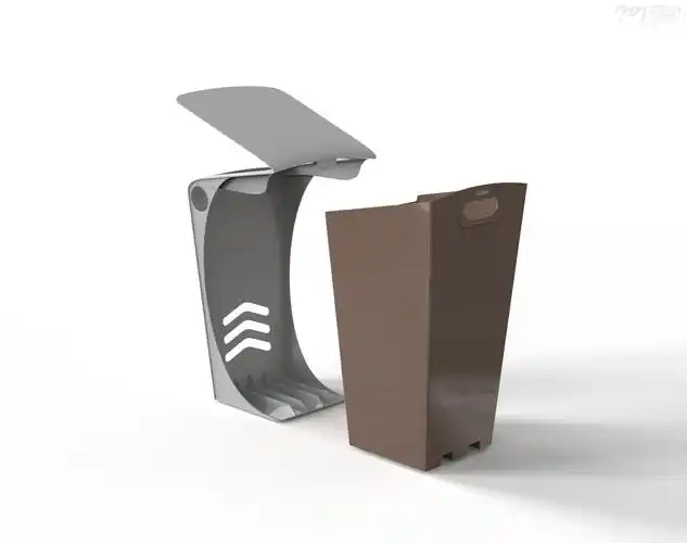 通用垃圾桶工业设计_产品外观设计_山东火烈鸟工业设计公司-来设计