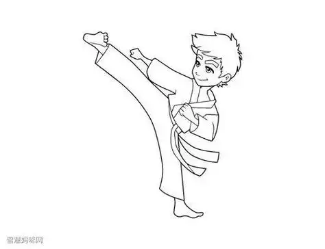 儿童 strong>简笔画 /strong>大全:学武术
