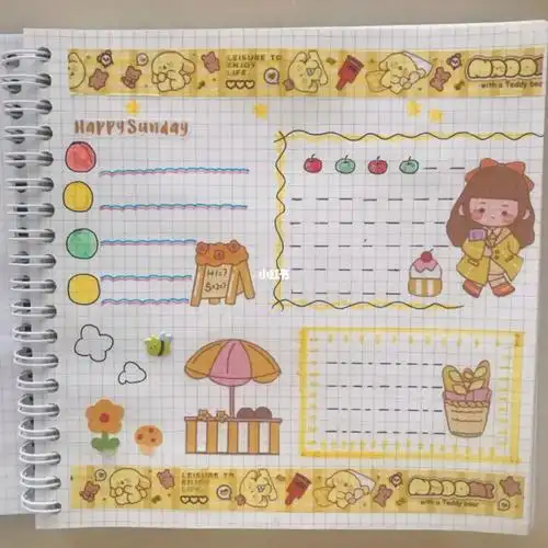 自己随便做的手帐太好看了ω