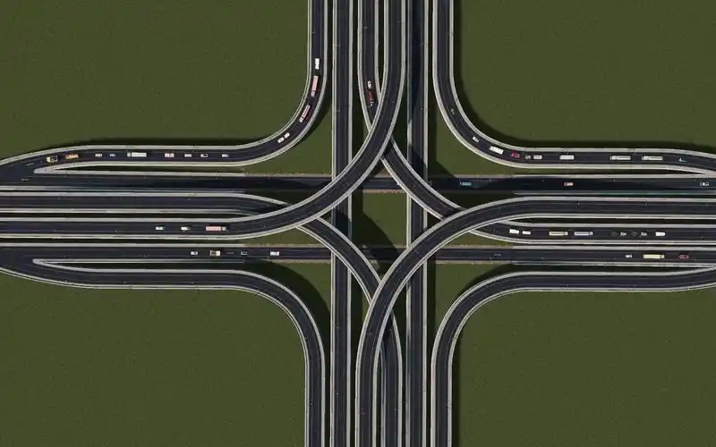 活动作品都市天际线手把手教你做立交p2堆栈式四向立交