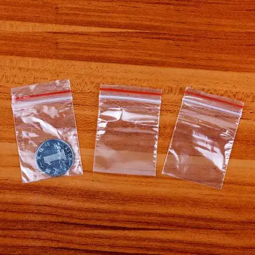 松茂迪小号红边 4*6*5丝透明密封袋 饰品塑料透明封口袋 批发