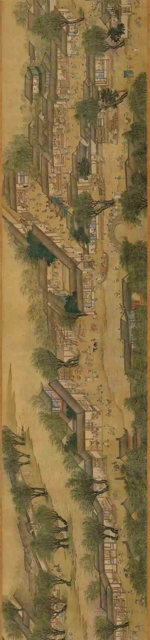 经典名作:仇英《清明上河图》高清鉴赏_国画艺术_零二七艺考