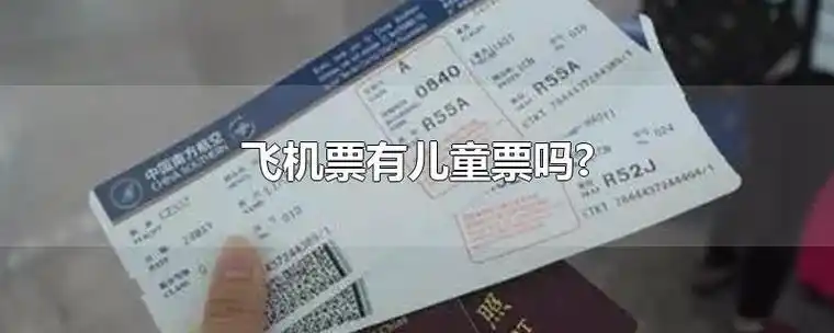 飞机票有儿童票吗