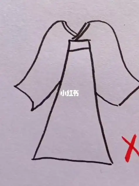 古风衣服100种简笔画法