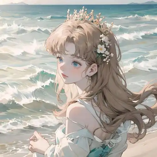 蓝绿色系卡通女生头像合集(有哪些干净纯净的卡通女生头像)|红警乐园