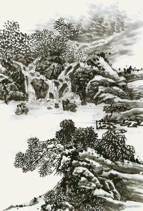 国画教学 | 山水画稿之水的画法大全来了!各种水法尽现,赶快收藏!