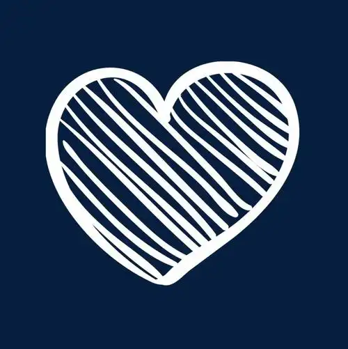 白色爱心背景素材