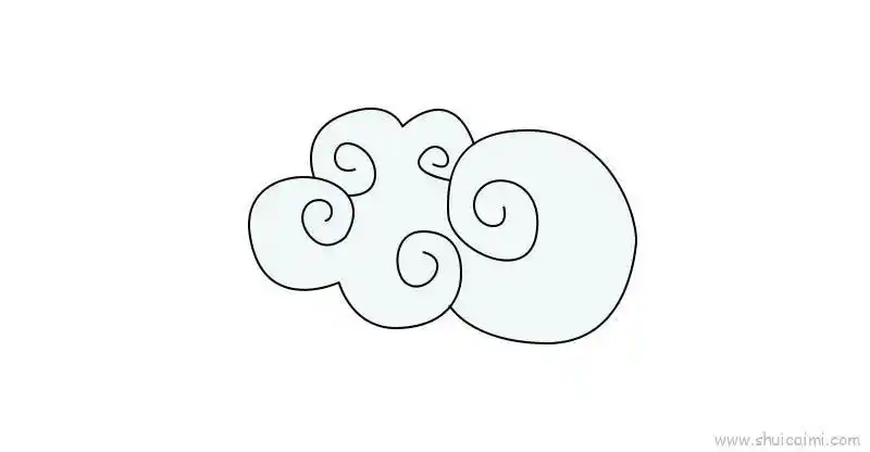 筋斗云简笔画漂亮