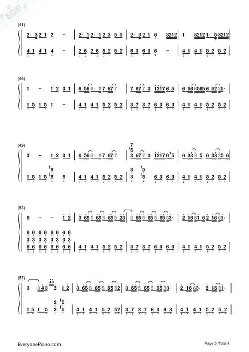 让你们久等《起风了》钢琴谱简谱