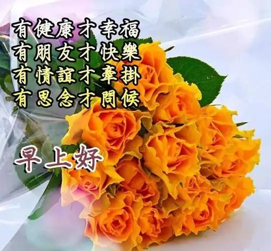 唯美早安问候祝福表情原创8张最美秋日早安早上好图片带字带祝福语