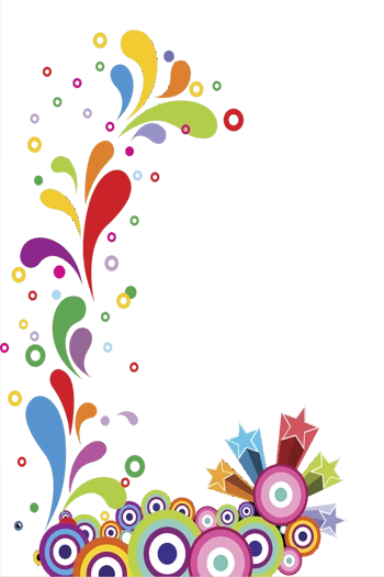 炫彩边框矢量素材