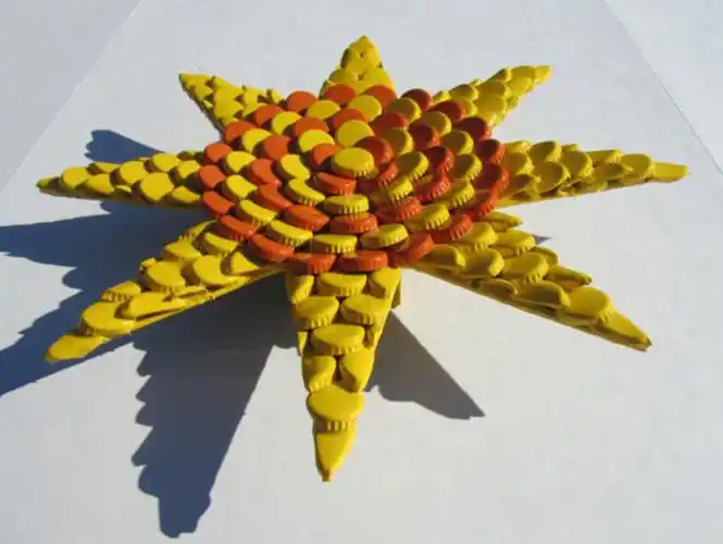 瓶盖 手工 废物利用 创意( picture was found on the esty shop