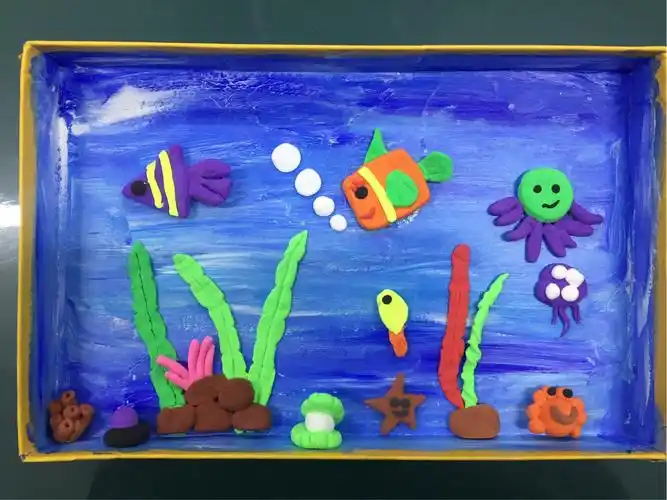 海底世界专题粘土作品