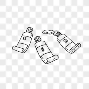 颜料简笔画图片