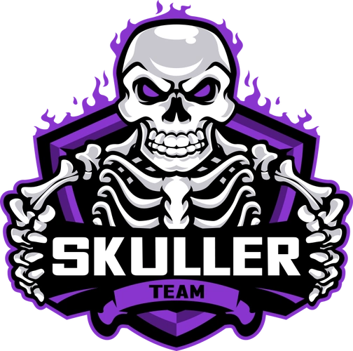 运动健身骷髅幽灵logo矢量图标