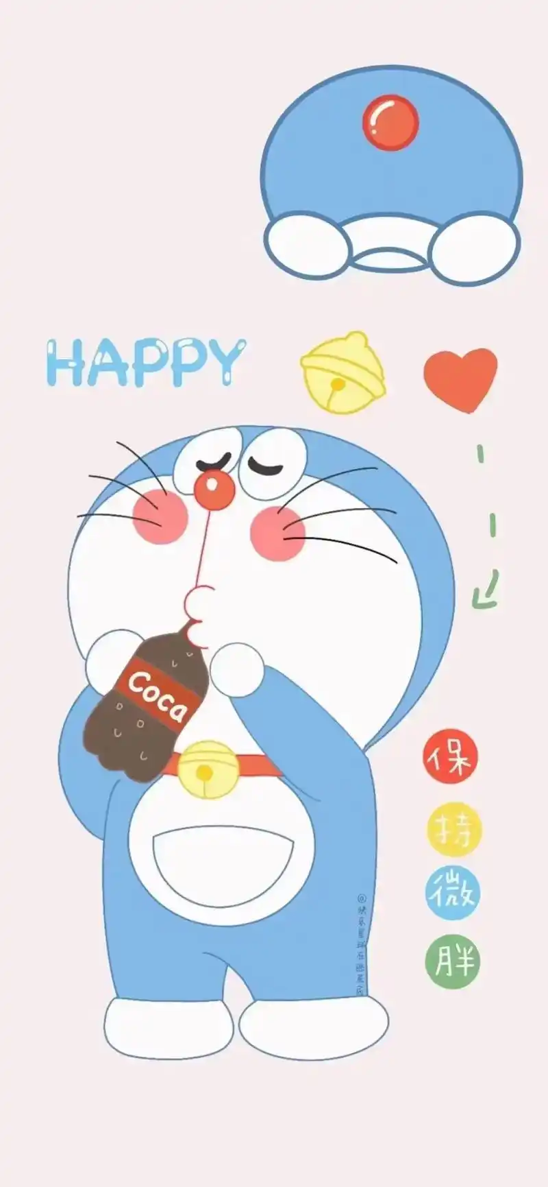 3237303734|哆啦a梦手机壁纸  把期望降到最低 - 抖音