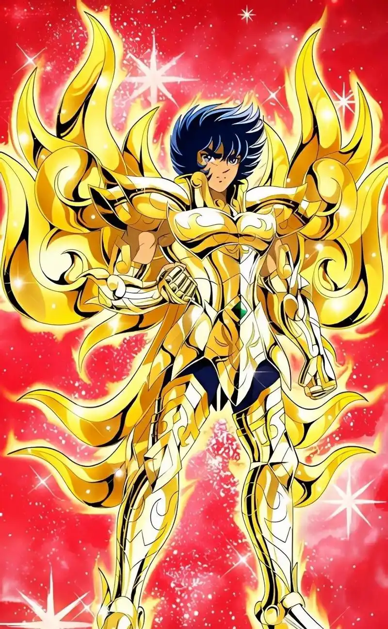 圣斗士星矢:青铜五小强 黄金圣衣着装欣赏