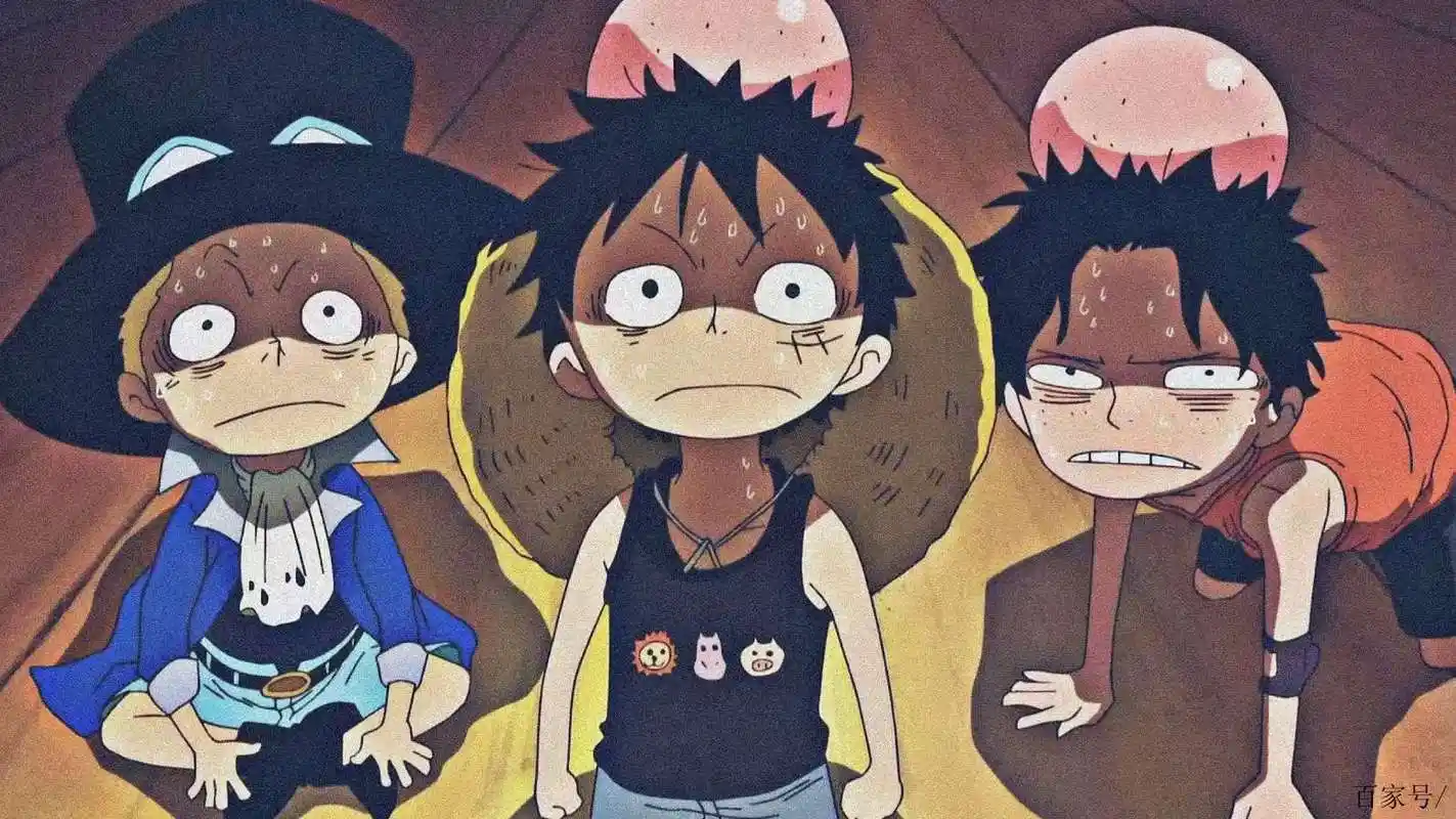 海贼王:艾斯-萨博-路飞三兄弟就得整整齐齐