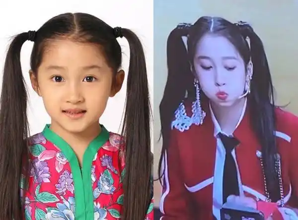 关晓彤晒无修图童年照 网友:整没整容一看就知道