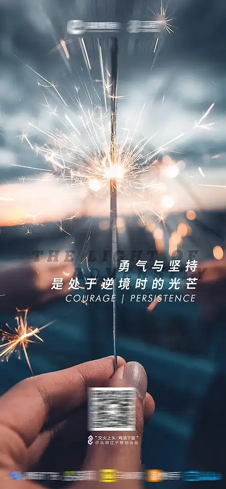 勇气励志海报-源文件