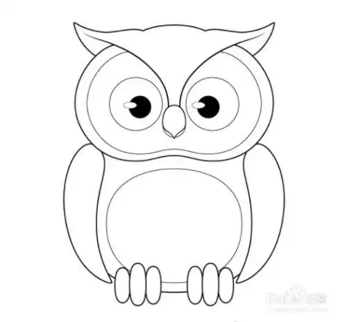 如何画猫头鹰