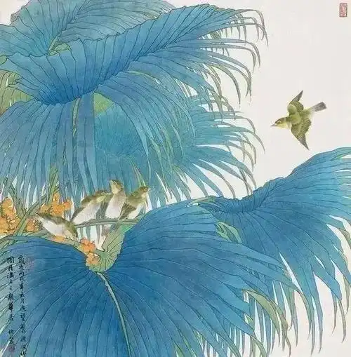 刘伯农工笔花鸟欣赏