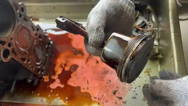 2009年10万公里的一汽大众宝来发动机,烧机油油泥积碳一次性解决