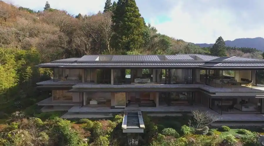 豪宅设计欣赏,第16期: 隐藏在日本山林之中的一座精致日式豪宅.