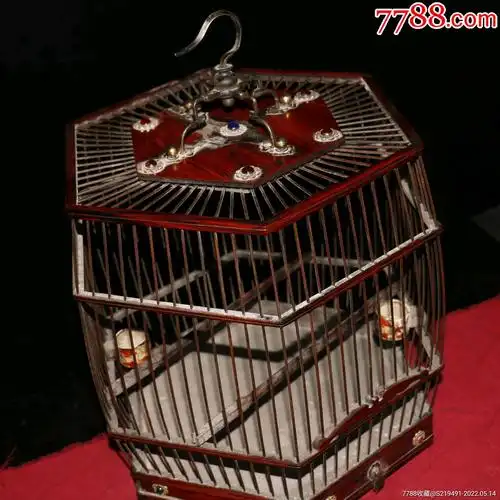 民国花梨木鸟笼-价格:1000元-se87093024-鸟笼/鸟架/鸟房-零售-7788