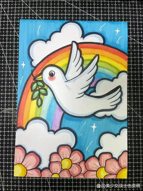 5岁就能画的和平主题画!