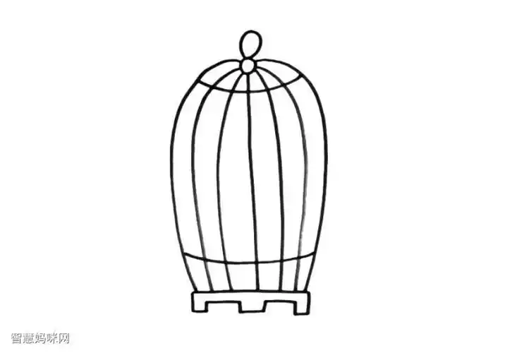 鸟笼简笔画上什么颜色