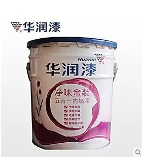 华润漆 乳胶漆 华润金装净味五合一墙面漆18l 当天入住 天猫正品