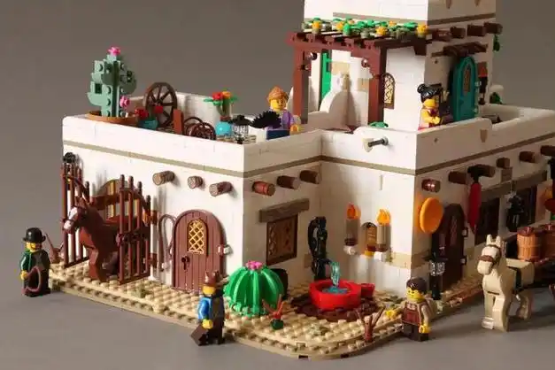 用乐高创作了一组龙过新年场景|积木|大吉|龙年_网易