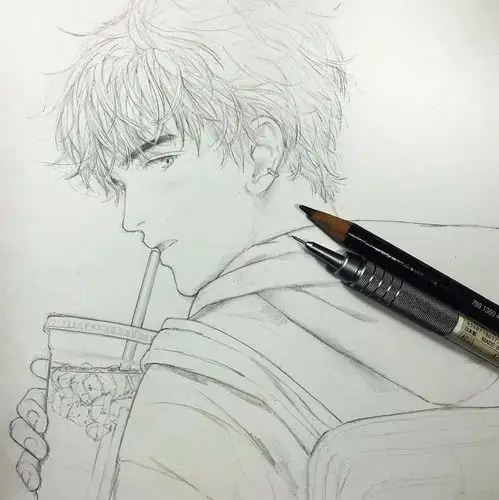 帅哥素描