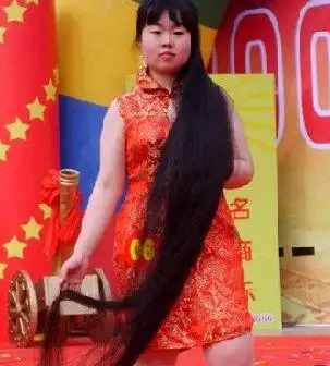 安徽六安长发女吴娟2.1米长发回顾