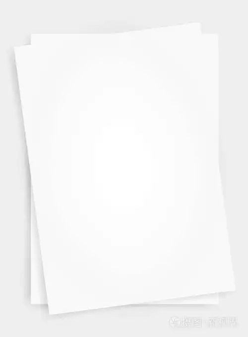 商业背景的白色a4纸张矢量图