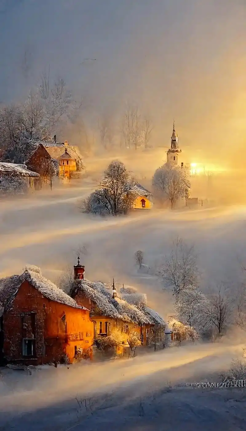 梦幻美景就是那么精彩#治愈系风景 #壁纸 #雪景 #抖音图文 - 抖音