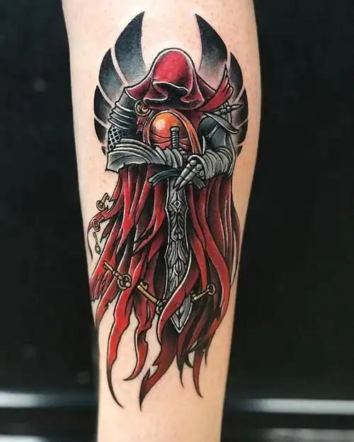 小臂堕落天使纹身图案