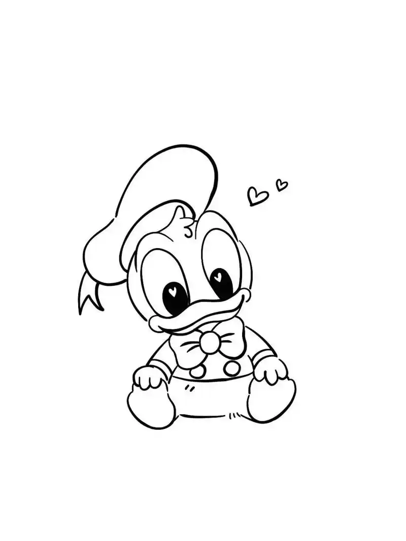 唐老鸭素材简笔画