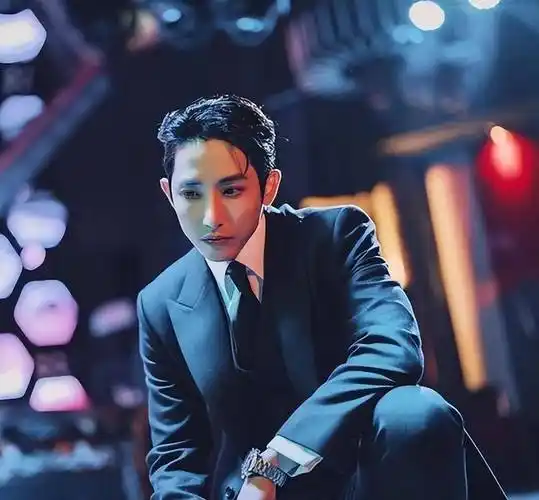李洙赫在《还有明天》饰演朴中佶,穿上西装以及深邃的眼妆仿佛要把人
