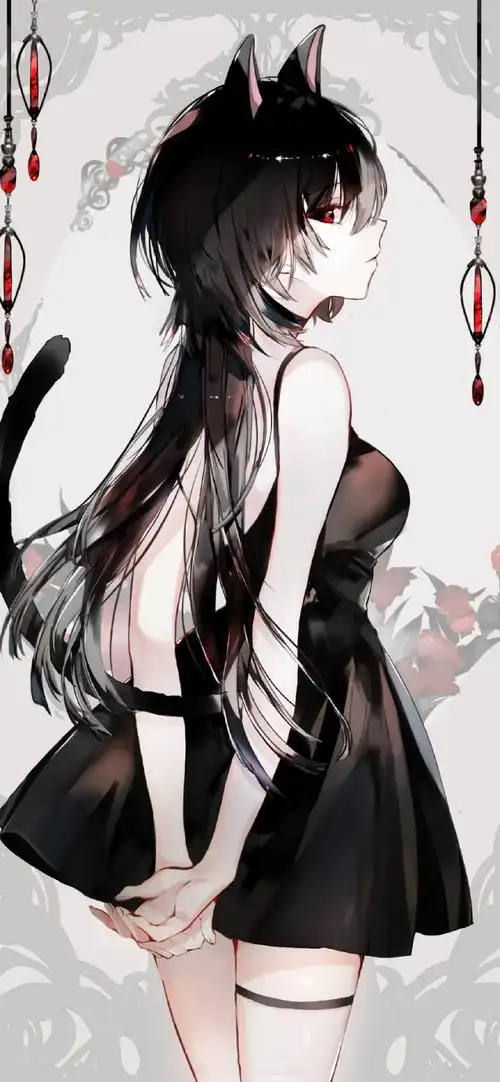 二次元动漫女生插画手机壁纸