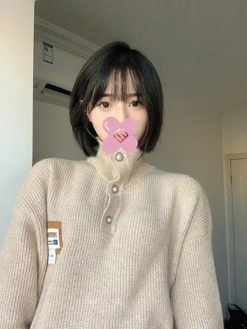 剪完这个刘海脸小了一圈超适合圆脸方脸